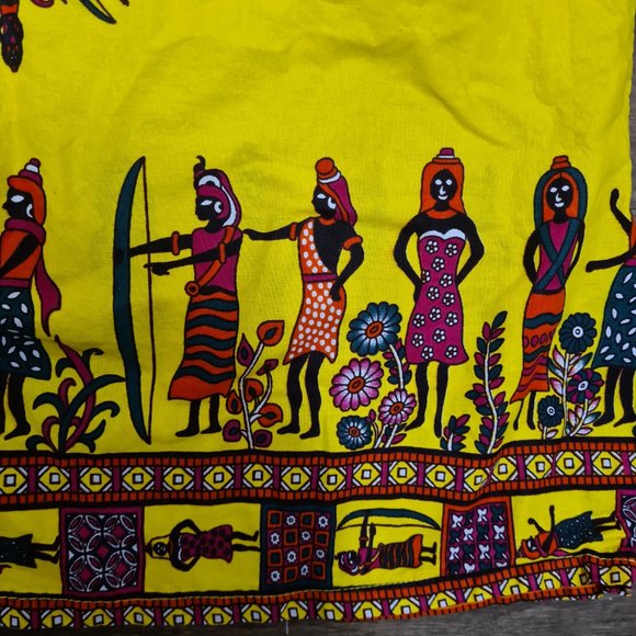 Juneteenth Custom Children's Grow with Me Multi-wear Yellow Dashiki Dress/Shirt - Picture 5 of 8